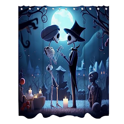 bath halloween shower curtain