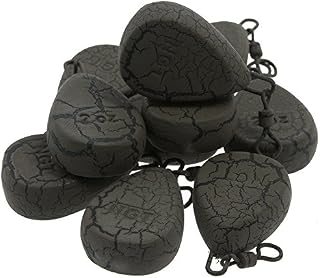 DNA 10x Flat Pear Textured Ledger Weights with Swivels Carp Fishing Choose From: 1.5oz 2oz 2.5oz & 3oz