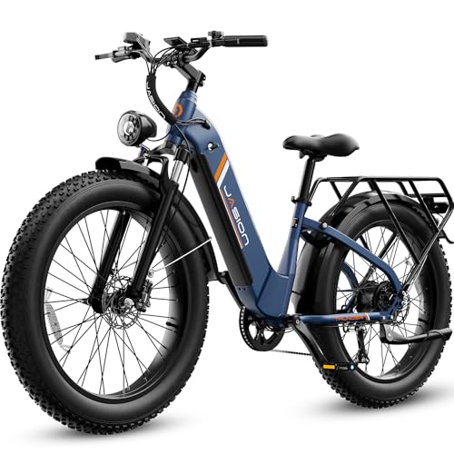 Jasion Thunder Electric Bike for Adults,1800W Peak,26''x 4''Fat Tire E