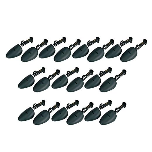 NewMultis 10 Pair of Men Practical Green Plastic Shoe Tree Shoe Stretcher, Green