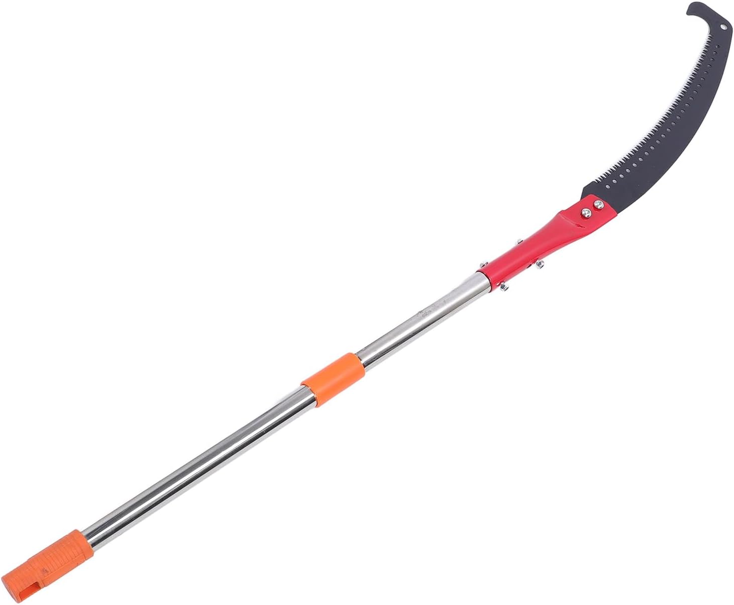 CHICIRIS Tree Pole Pruner, 142.1in Stainless Steel Extendable Manual Pole Saw with Adjustable Length and Canvas Bag, for Trimming High Branches in Gardens and Lawns