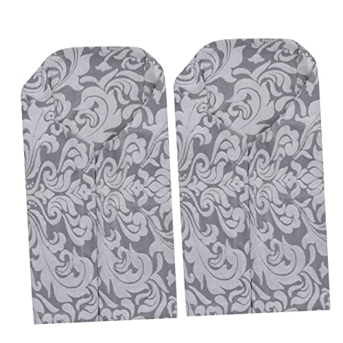 OSALADI Funda para Reposabrazos De Sofá Elástica Jacquard 2 Unidades Color Gris Claro Protección Antideslizante Flexible para Hogar Oficina