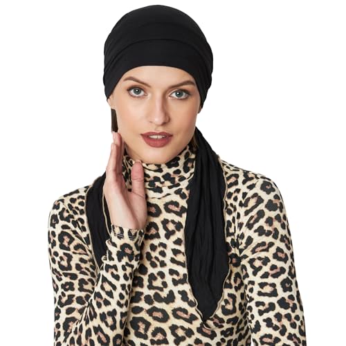 Image of The Headscarves Women Bamboo Pre Tie Scarf (HS107 Multicolor)
