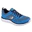 Blue Leather Blue Black Mesh Lime Trim