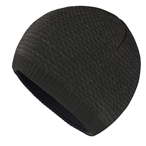 Image of Mens Winter Warm Knitting Hats Plain Skull Beanie Cuff Toboggan Knit Cap