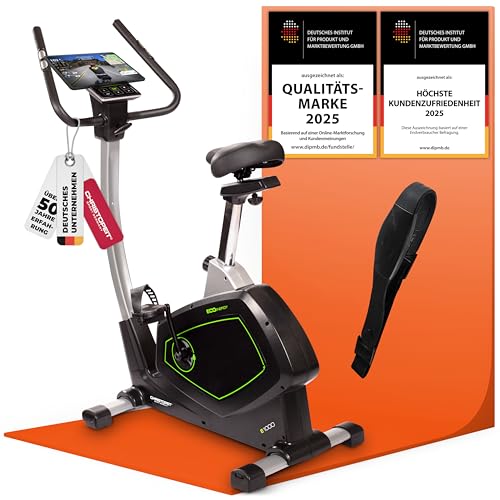 Christopeit Ergometer Heimtrainer Fahrrad Eco 1000 - Fitnessgerät mit Generator – Stromlos trainieren, leise, 10kg Schwungmasse, Bluetooth, Kinomap-App, bis 150kg, inkl. Pulsmessgurt Christopeit Ergometer Heimtrainer Fahrrad Eco 1000 - Fitnessgerät mit Generator – Stromlos trainieren, leise, 10kg Schwungmasse, Bluetooth, Kinomap-App, bis 150kg, inkl. Pulsmessgurt