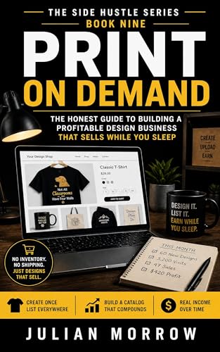 Print On Demand: Build a Passive Income Business Selling T-Shirts, Mugs, Hoodies and More Without Inventory, Shipping or Upfront Stock (The Side Hustle Series Book 9)