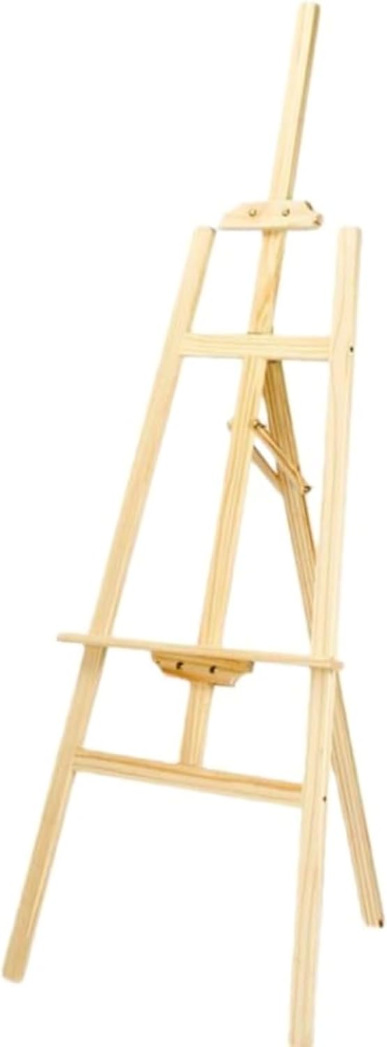 木製イーゼル 安定性 絵画・スケッチ・ディスプレイに最適 イエローパイン材使用 広告スタンド・看板に最適 (1.5メートルの松材イー