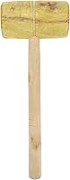 Vista 4 de Bitray Martillo de madera Molde de punto de cruz Mazo Barril en forma de mazo Herramienta de mano para carpintería