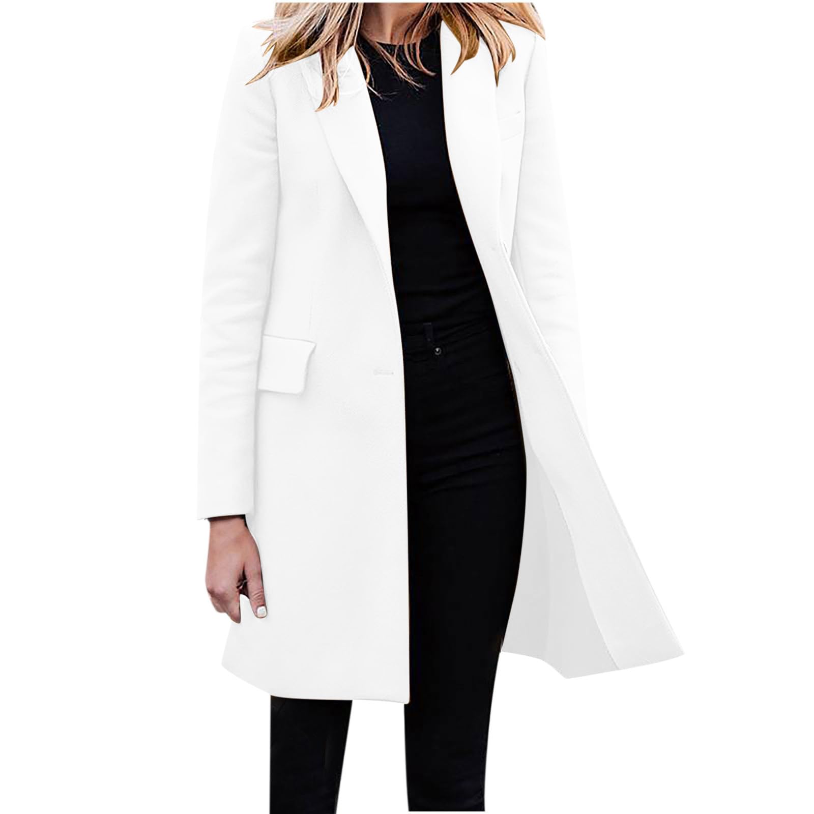 Blazer Long Cintré Femme - Veste Élégante D'Été Léger - Grande Taille - Pour Mariage, Bureau Ou Sortie