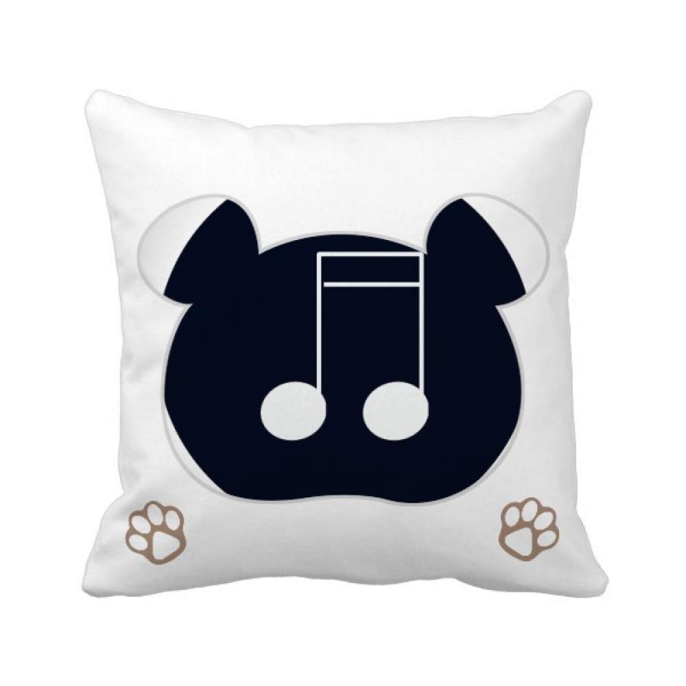 Housse de coussin notes de musique Demiquaver carrée pour salon