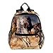 Produktbild Rucksack Galoppierendes Pferd Kinderrucksack Schultasche Wasserdicht für Kindergarten Vorschule Alter 3-8 Jahre alt 25.4x10x30CM