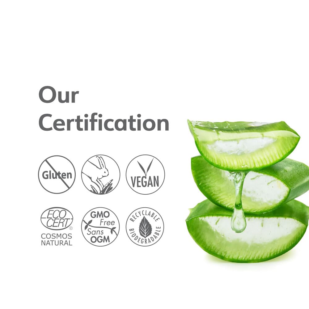 Pur&Pure Lotion Face Body Moisturizer for Sensitive Skin Care, Organic & Ultra-gentle Moisturizing Milk, 250 ml (8.4 oz bottle Size Fragrance-Free Made in Canada - Image 5