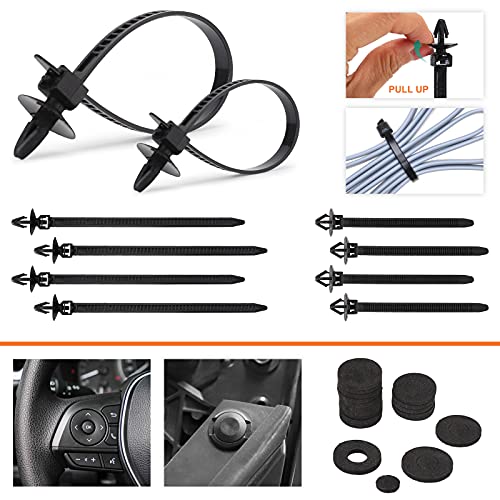 Aodigesa 675Pcs Car Retainer Clips, Bumper Fender Plastic Rivet,16 Most Popular Sizes Nylon Push Pin Set, Auto Body Door Panel Fastener Trim Remover Kit  for Toyota GM Ford Honda Acura Chrysler