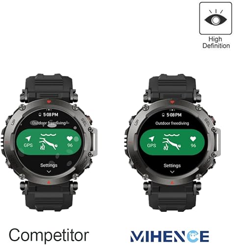 Miniatura 6 de Protector de pantalla compatible con Amazfit T-Rex Ultra, película de vidrio templado real de alta calidad 9H antiarañazos 3 unidades