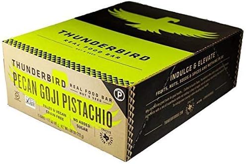THUNDERBIRD ENERGETICA Pecan Goji Pistachio Bar 15ct, 1.7 OZ