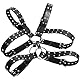 BDSMYOU Herren Punk Body Brust Harness Männer Leder,PU-Leder Unterwäsche Herren,Sexy Unterwäsche für Mann,Gothic Kleidung,Sexy Sklave Bandage Kostüme für Erwachsene,Harness Männer Gay,BDSMs Dessous
