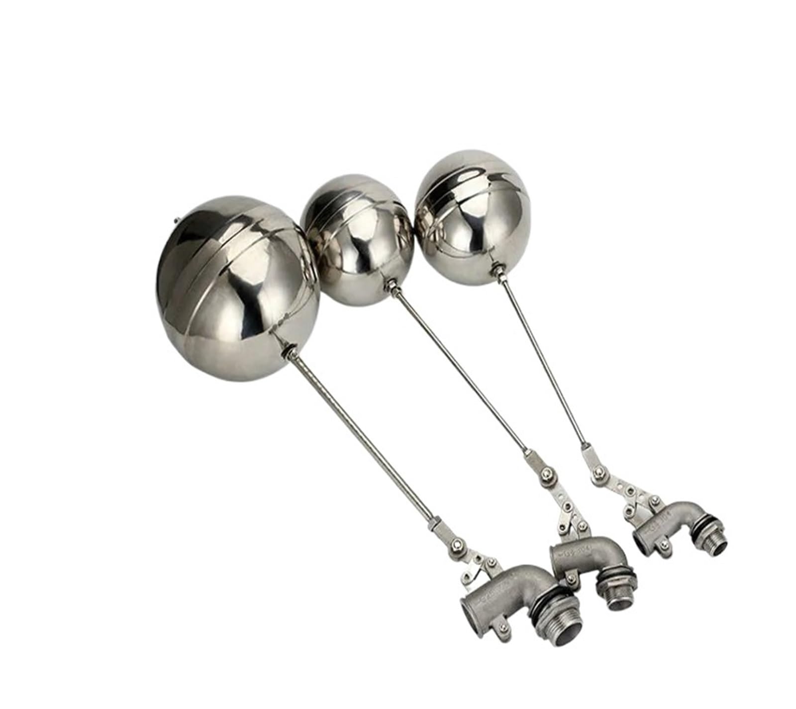 Flotador Válvula De Latón DN15 DN20 DN25 DN32 DN40 DN50 válvula de flotador ajustable acero inoxidable 201 nivel de líquido curvas de Metal válvula de bola de flotador tanque de agua ( Size : DN25 )