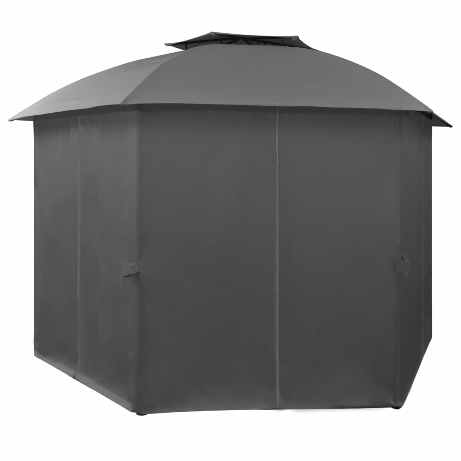Gecheer Gazebo Padiglione da Giardino con Tende Esagonale 360x265 cm,Gazebo da Esterno,Parasole,Gazebo Pergola con Telo,Padiglione da Giardino,Tenda per Feste,Gazebo per Barbecue,A44766
