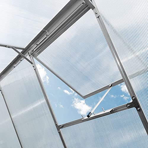 SWANEW 14x Polycarbonat Hohlkammerstegplatten (60.5 x 121cm) 4mm | 10,25 m² Doppelstegplatte für Gewächshaus, Garten… – Bild 5