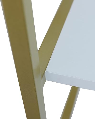 Miniatura 6 de Estantes flotantes de pared, estantes flotantes dorados de 4 capas, estantes colgantes para libros, estante de exhibición para colgar libros,