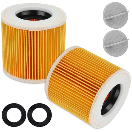 ZUPAPJO 2 Filtre à Cartouche, Filtre Kärcher WD3 Compatible avec Aspirateurs Kärcher WD3, WD2,...