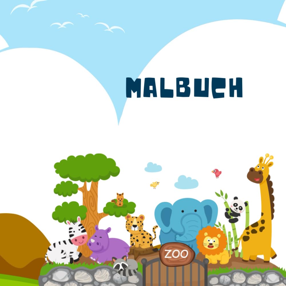 Tier-Malbuch – Entdecke und male die bunte Tierwelt!