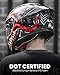 ILM Full Face Dual Visor Adult Motorcycle Helmet with Rear Wing (TheNight, L) and Bluetooth Headset with Hi-Fi System