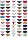 Sexy Basics Women's 12 Pack Medley of Boyshorts, Bikini , Hipster , Thongs & Full Cut Briefs (Large / 7, 12 Pack - Grab Bag Variety Styles & Colors)