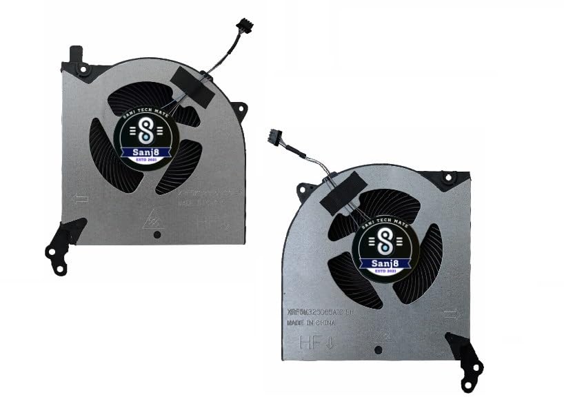 Image of CPU+GPU (Pair) Cooling Fan for Lenovo Legion 5i / Legion 5-15IMH05 / 5-15IMH05H / 5-15ARH05 / Y7000 R7000 2020 Series Laptop /Lenovo Legion 5 15ARH05 Lenovo Legion 5 15IMH05H (12 Volt Fan)