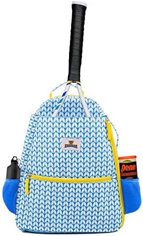 Tennis Backpack for Women – Lightweight Tennis Racket Bag Includes Hook and Stores 2 Rackets, Balls, and Sports Gear – Backpack Only