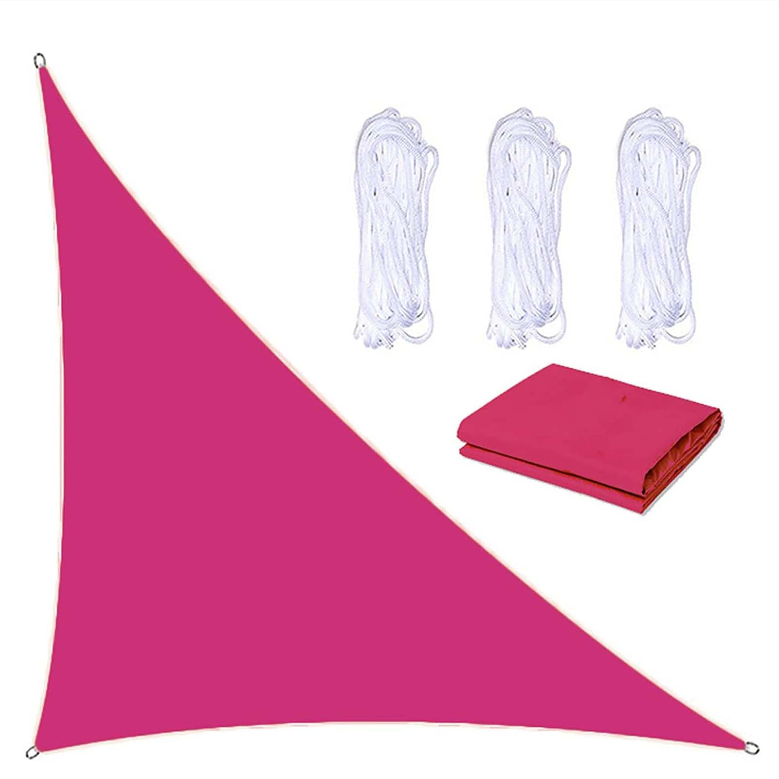 Voile d'ombrage imperméable 3x4x4.9m avec cordes pour terrasse