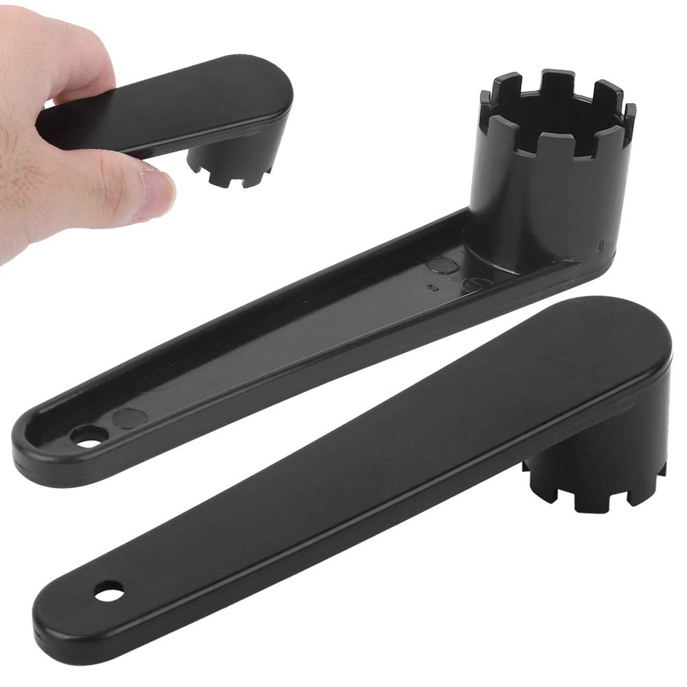 NYSUZHOUJI Rubber Dinghy Air Valve Wrench Sturdy Lightweight Easy Use 2pcs Black Canoeing Drifting Ship