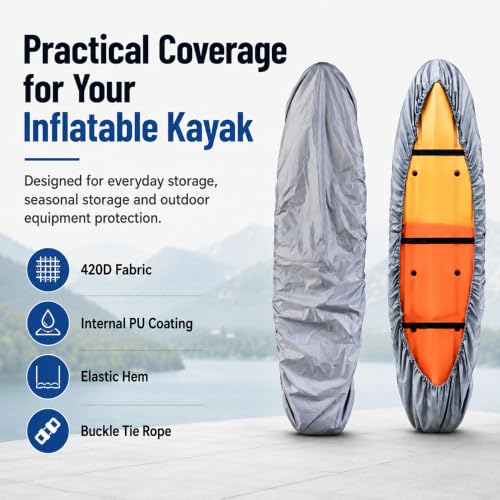 Housse pour canoë et rangement extérieur de kayak gonflable