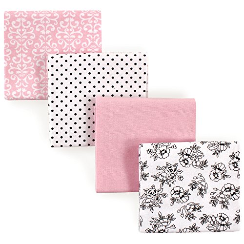 Image of Hudson Baby Unisex Baby Cotton Flannel Receiving Blankets, Toile, One Size