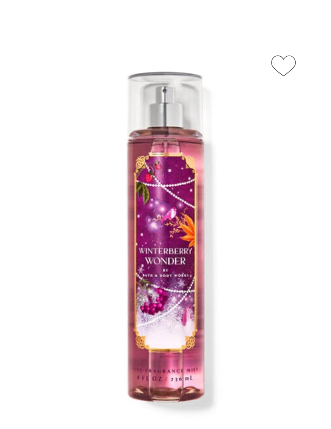 White Barn - Bath and Body Works - Gift Set 2 Piece Bundle - with Gift Bag HELLO GORGEOUS (Winterberry Wonder)