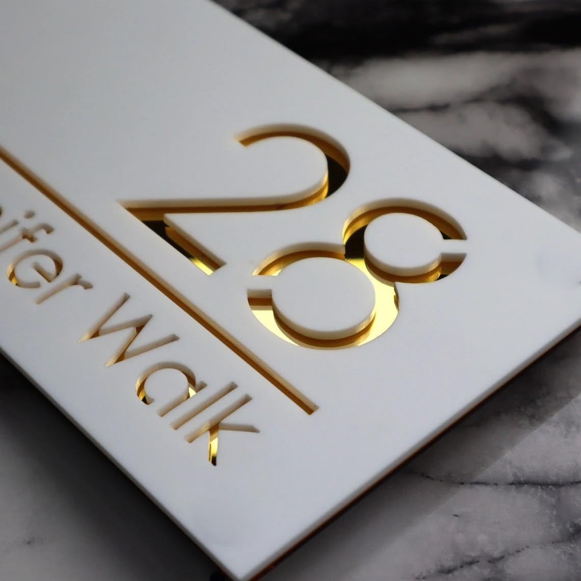 Hausnummernschilder, Türnummern, Acryl, zugeschnitten, individuelles Schild, Hausnummernschild für den Außenbereich, personalisierte Hausnummer, Schild für Zuhause und Hotel, Mode