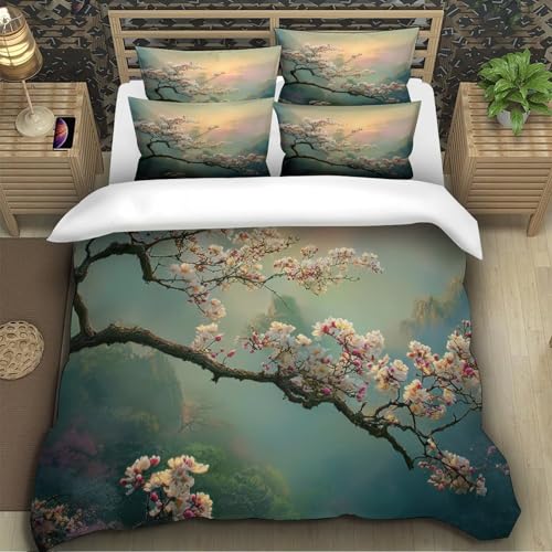 Parure de Lit Chat Sphynx 3D Effet Microfibre Douce Housse de Couette King 220x240cm - 5