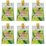 TrapXPerts 6-Pack Fly Bag Trap - Fly Bags Outdoor Disposable Fly Trap Bag - Fly Trap Disposable Horse Fly Traps Outdoor - Fly Trap Bags Outdoor Net