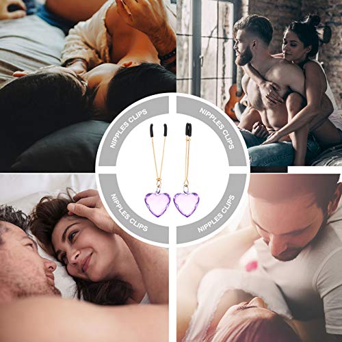 ARTIBETTER Braçadeira de Mamilo Coração Clipe de Leite Clipe de Mamilo Clipe de Clitóris Joias de Ma