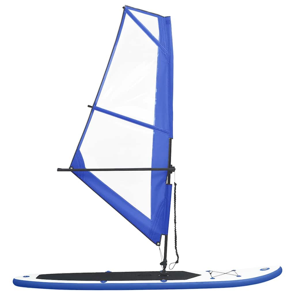 vidaXL Tabla Inflable de Paddle Surf Sup Remo Hinchables Diversión Mar Juegos al Aire Libre Exterior Terraza Deporte Aventura Acuáticos Azul y Blanco