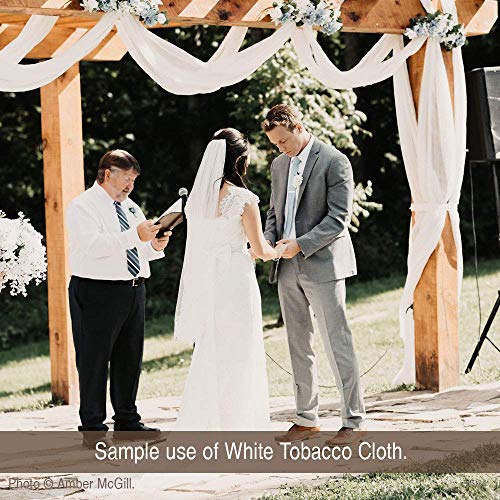 White Tobacco Cloth Cotton Fabric Lightweight For Wedding Decor By The Yard By Jcs #TOP4