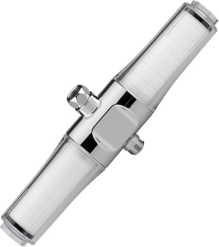 Sonaki VitaPure - Filtro de ducha universal dual en línea - 400SPX - Filtración de sedimentos y fibra de carbono activado - Para sedimentos, óxido,