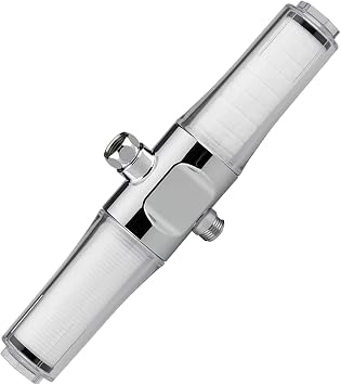 فلتر دش مزدوج مضمن عالميًا بواسطة Sonaki VitaPure - 400SPX - ترسيب وترشيح ألياف الكربون المنشط - للرواسب والصدأ والكلور والمواد الكيميائية الأخرى