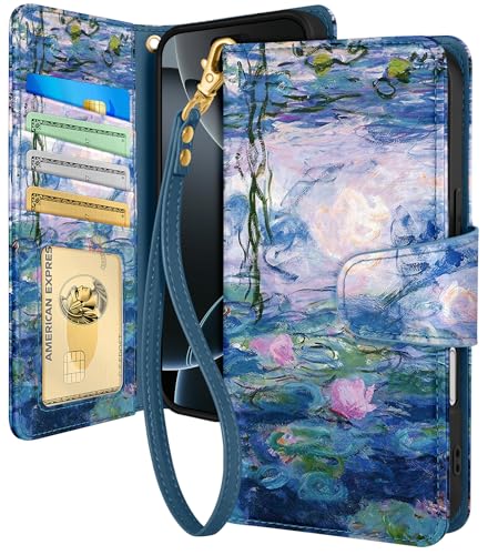 Toycamp iPhone 16 Pro�p�E�H���b�g�P�[�X ���X�g�X�g���b�v�t�� - ���U�[�t���b�v�t�H���I�d�b�P�[�X RFID�u���b�L���O 4�J�[�h�z���_�[ Apple iPhone 16 Pro Funda�p ���킢�� ���I �����p �X�C����