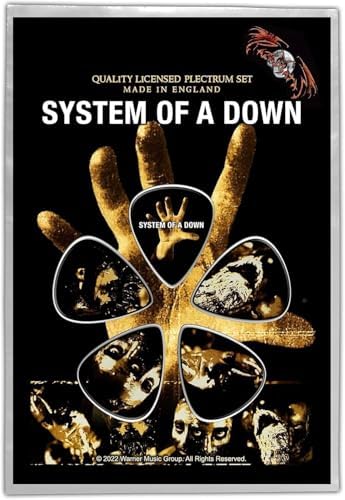 System Of Down Hand Púas (paquete de 5, 1 mm de grosor, nailon, n...