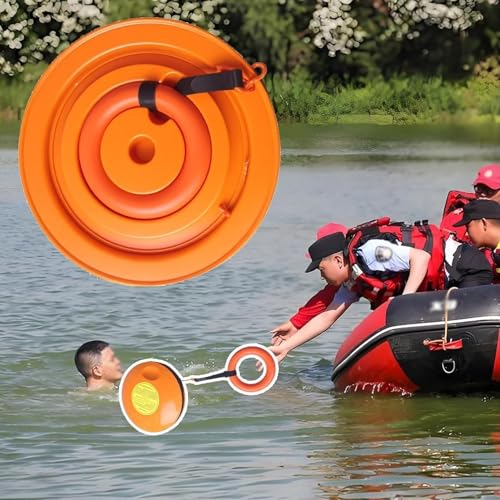 Bolsa de rescate acuático portátil con disco de emergencia y cuerda de 40m para barcos o lago