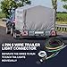 Fuwnvuwn 4 Pin 5 Wire Trailer Wiring Harness 24FT Trailer Light Kit for Rewiring Trailer Both-Side Taillights, Wishbond Trailer Light Kit 4 Way Flat 5 Wire Trailer Wiring