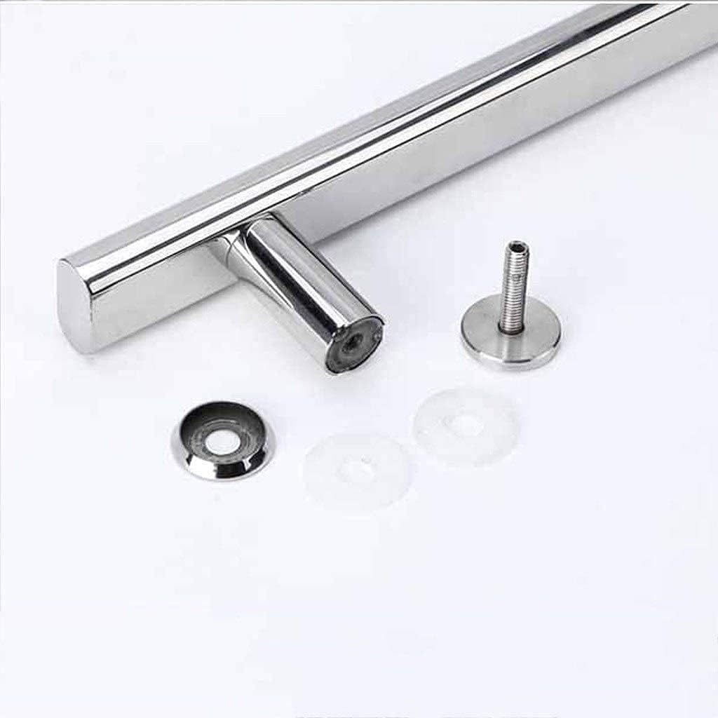 Shower door handles,Shower Door Handle and Pulls Replacement Sets for Glass Door | Bathroom Door Knobs for Shower Enclosures Screen Internal/External | Polish Chrome Towel Bar Gate Hard ( Size : 300mm