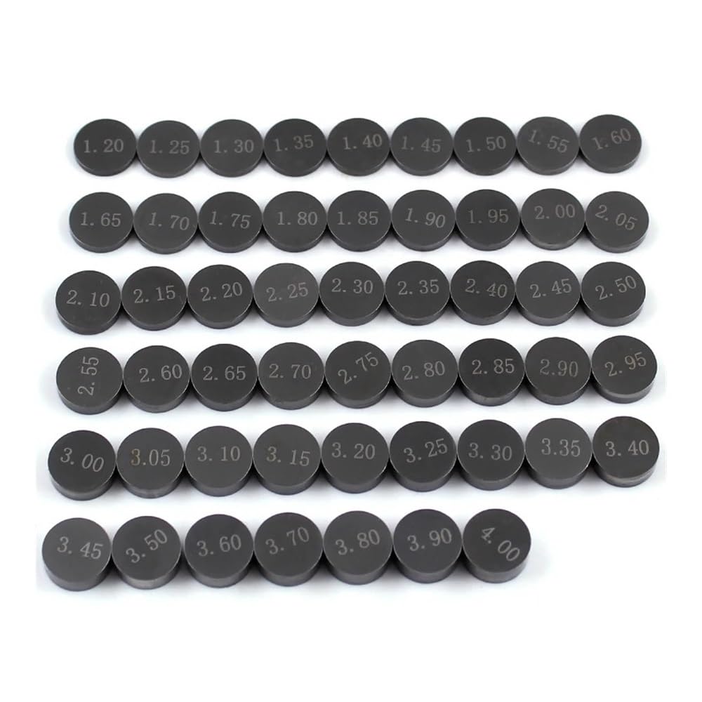 Pastilles de réglage de soupape moto 9,48 mm pour réparer le haut moteur